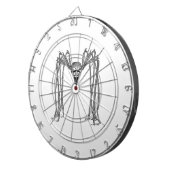 Spinne . schwarz-weiß dartscheibe (Vorderseite rechts)
