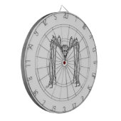 Spinne . schwarz-weiß dartscheibe (Vorderseite Links)