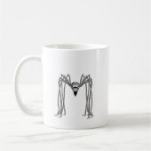 Spinne . schwarz-weiß kaffeetasse (Links)