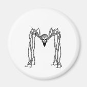 Spinne . schwarz-weiß magnet (Vorne)