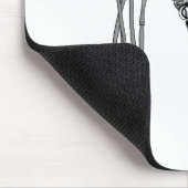 Spinne . schwarz-weiß mousepad (Ecke)