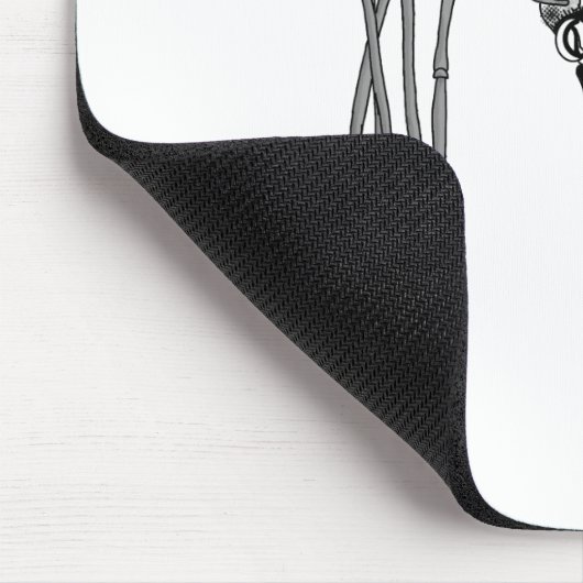 Spinne . schwarz-weiß mousepad (Ecke)