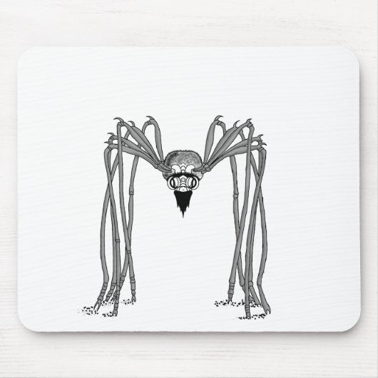 Spinne . schwarz-weiß mousepad (Vorne)