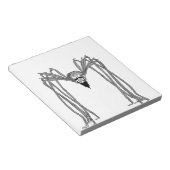 Spinne . schwarz-weiß notizblock (angewinkelt)