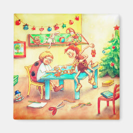 Spinne Sonja und Marienkäfer Kai im Dezember Magnet