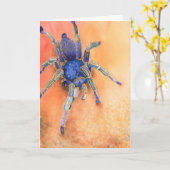 Spinne - Tarantula Karte (Gelbe Blume)