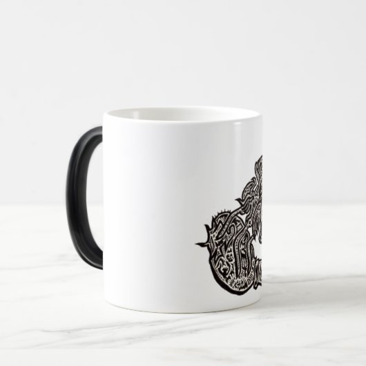 Spinne und die Fliegen-Tasse Verwandlungstasse (Vorderseite Links)