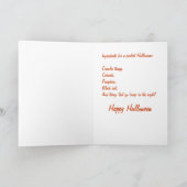 Spinne und Katze Karte (Innenseite)