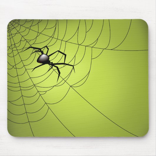 Spinne und Netz Mousepad (Vorne)