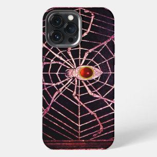 SPINNE UND NETZ Roter Rubin Schwarz iPhone Hülle