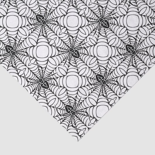 Spinne und Netz Seidenpapier (Ausschnitt)