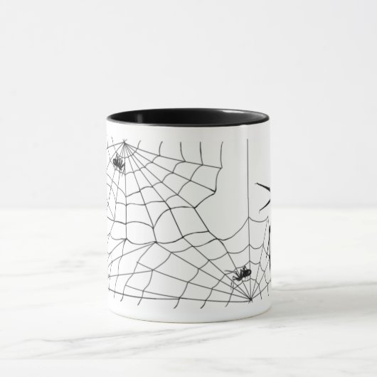 Spinne und Netz-Tasse Tasse (Zentrum)