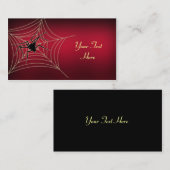 Spinne und Netz-Visitenkarte Visitenkarte (Vorne/Hinten)
