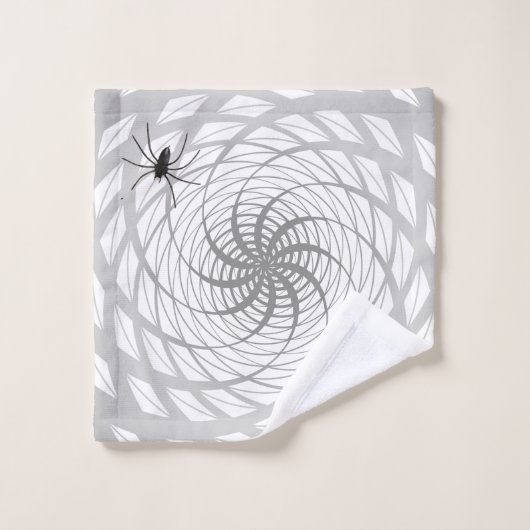 Spinne und Netz Waschlappen (Waschlappen)