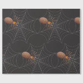 Spinne und Spinnennetz Geschenkpapier (Flach)