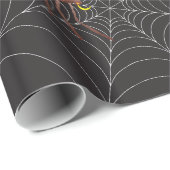Spinne und Spinnennetz Geschenkpapier (Rolleneckpunkt)