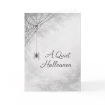 Spinne und Spinnennetz Halloween-Grußkarte