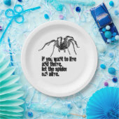 Spinne Zitat Sprichwort Design Pappteller (Party)