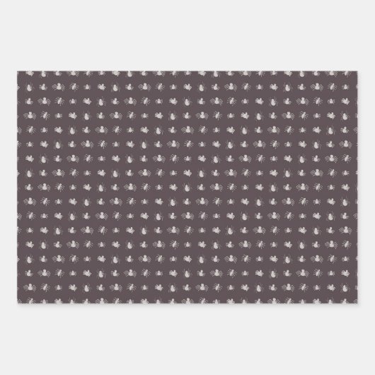 Spinnen auf Parade Geschenkpapier Set (Vorderseite)