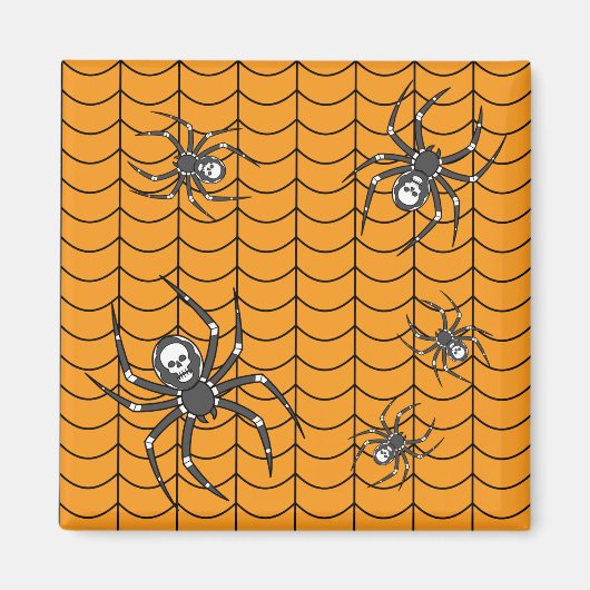 Spinnen auf Parade Magnet (Vorne)