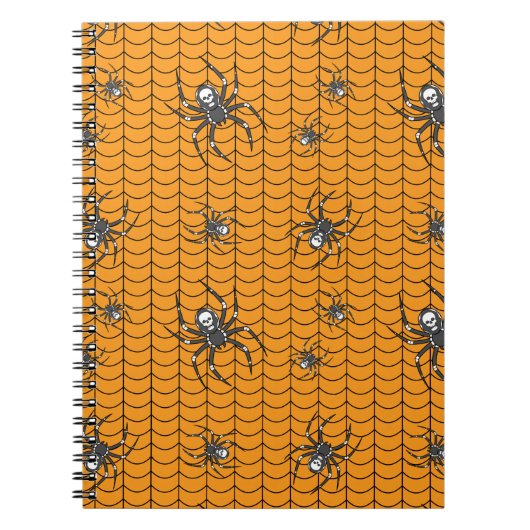 Spinnen auf Parade-Notebook Notizblock (Vorderseite)