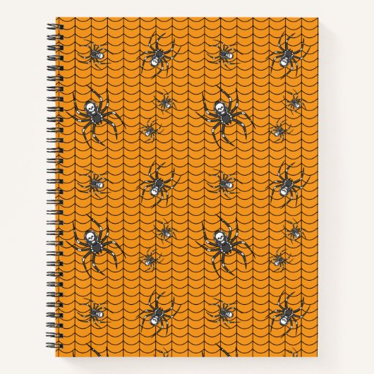 Spinnen auf Parade Spiral Notebook Notizblock (Vorderseite)