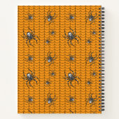 Spinnen auf Parade Spiral Notebook Notizblock (Rückseite)
