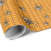Spinnen auf Parade Wrapping Paper Geschenkpapier (Rolleneckpunkt)
