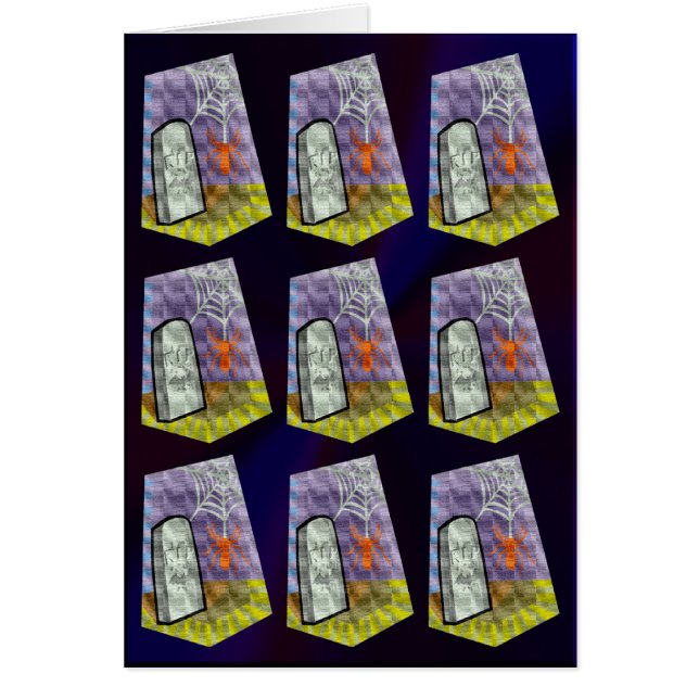 Spinnen aus dem Web und ein RIP Marker Muster (Vorne)