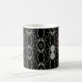 Spinnen - Battschwarz und Knochen weiß Kaffeetasse (Mittel)