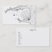 Spinnen-Baum-Visitenkarte Visitenkarte (Vorne/Hinten)