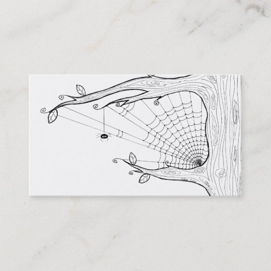 Spinnen-Baum-Visitenkarte Visitenkarte (Vorderseite)