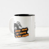 Spinnen Dinge, die springen Zweifarbige Tasse (Vorderseite Links)