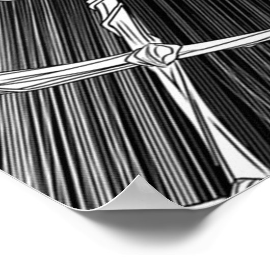 Spinnen Eigentümergeschenk | Niedlich Spider Grafi Poster (Ecke)