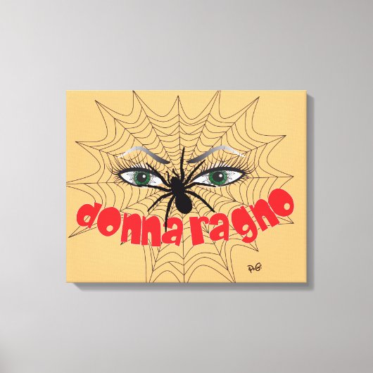 Spinnen Frau Druck auf Keilleinwand Leinwanddruck (Vorderseite)