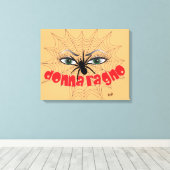 Spinnen Frau Druck auf Keilleinwand Leinwanddruck (Insitu (Holzboden))