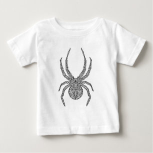 Spinnen-Gekritzel Baby T-shirt