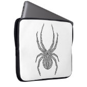 Spinnen-Gekritzel Laptopschutzhülle (Vorne Rechts)