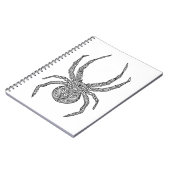 Spinnen-Gekritzel Notizblock (Linke Seite)
