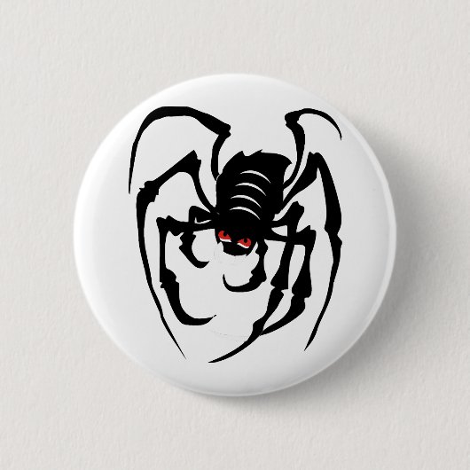 Spinnen Halloween Button (Vorderseite)