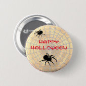 Spinnen Halloween Button (Vorne & Hinten)