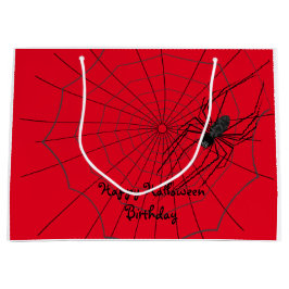 Spinnen Halloween-Geschenktasche, anpassen Große Geschenktüte