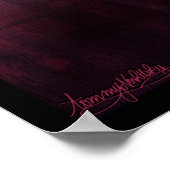 Spinnen im Dunkeln Poster (Ecke)