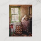 Spinnen - in der Weber-Hütte Visitenkarte (Rückseite)