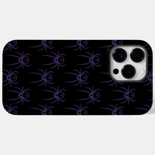 Spinnen in Lila und schwarz Case-Mate iPhone Hülle (Rückseite (Horizontal))