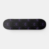 Spinnen in Lila und schwarz Skateboard (Horizontal)