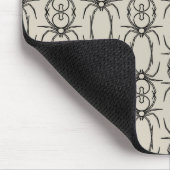Spinnen - Knochen weiß und schwarz Mousepad (Ecke)