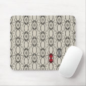Spinnen - Knochen weiß und schwarz Mousepad (Mit Mouse)