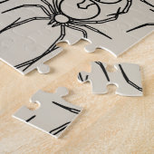 Spinnen - Knochen weiß und schwarz Puzzle (Seite)