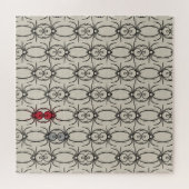 Spinnen - Knochen weiß und schwarz Puzzle (Horizontal)